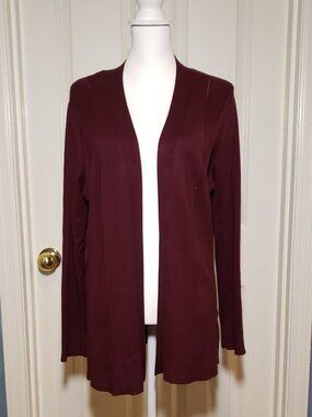 Lety & Me Burgundy Cardigan Size XL